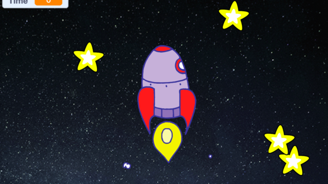 Scratchロケット連打ゲーム ホームページ ブログ デザイン 動画編集