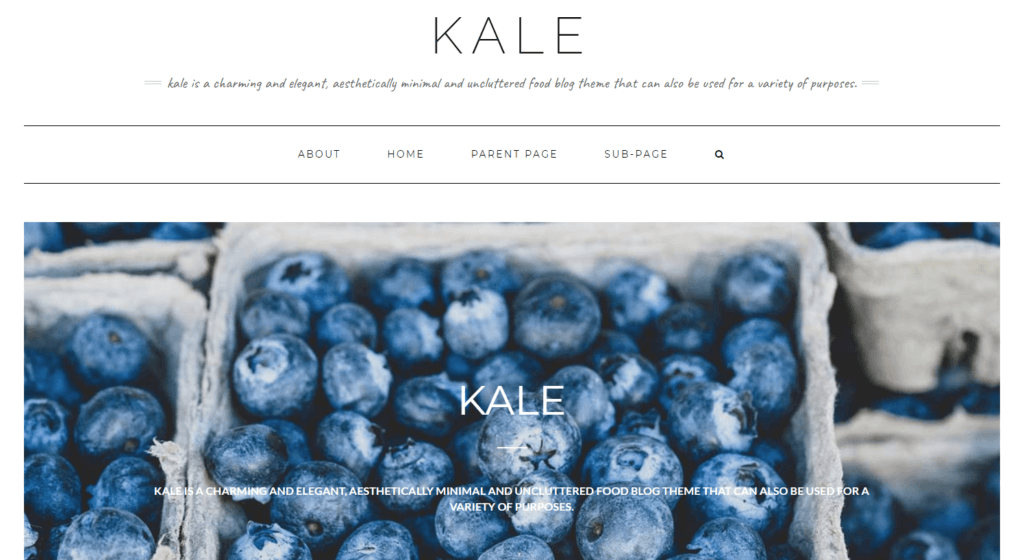 Kale公式ページ画像